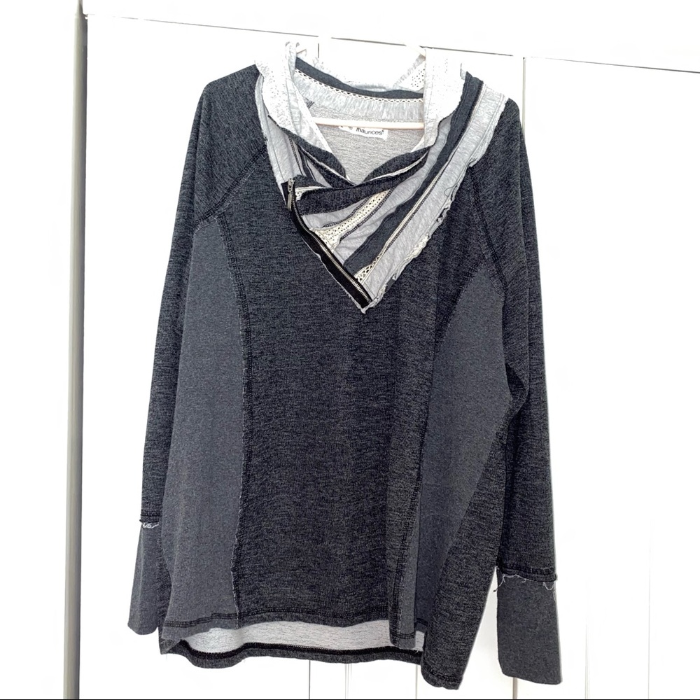 Maurices size 2 dressier sweatshirt material
